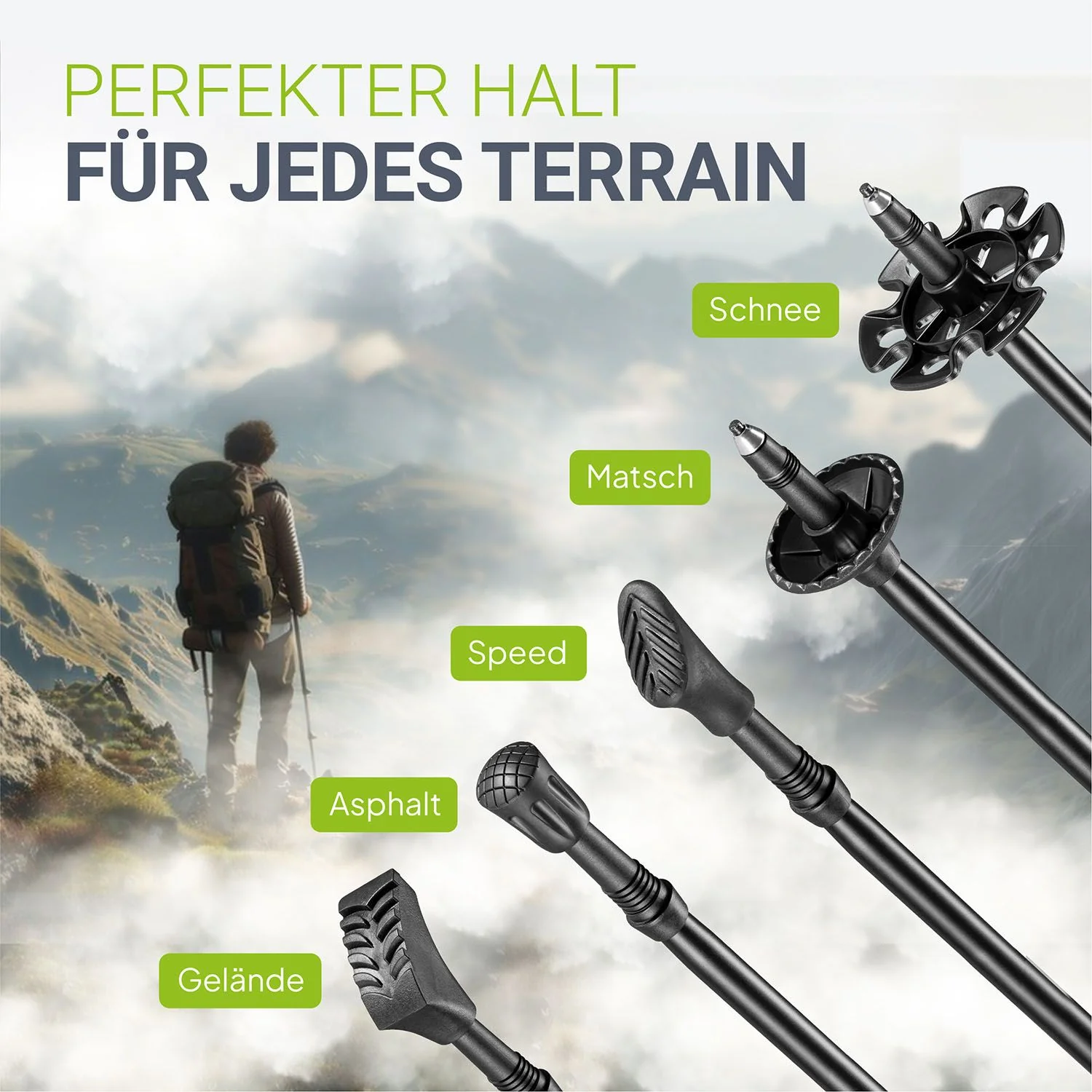 Nordic Walking Wanderstöcke mit Zubehör - Image 5