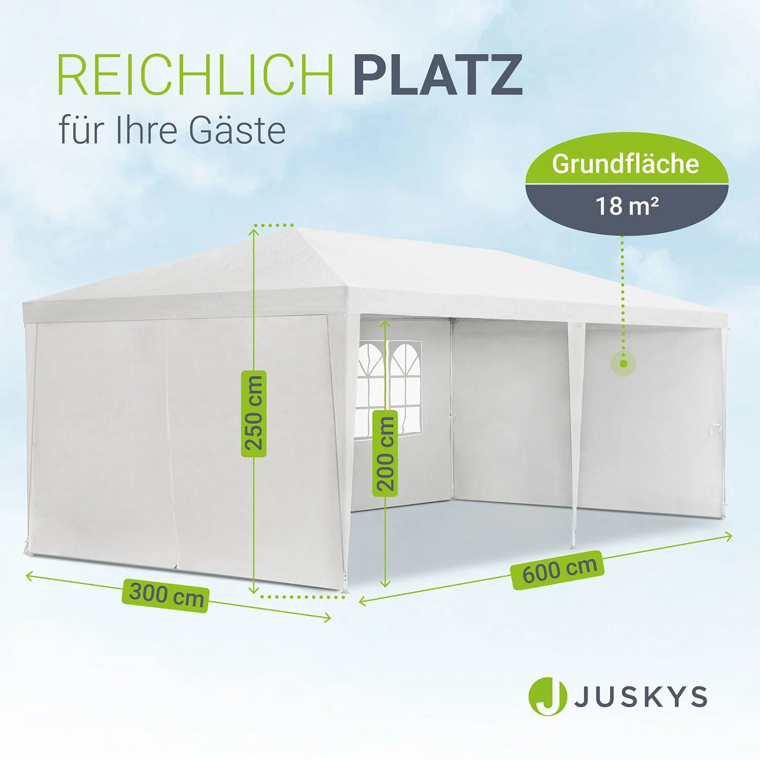 Partyzelt 3x6 m - Image 4