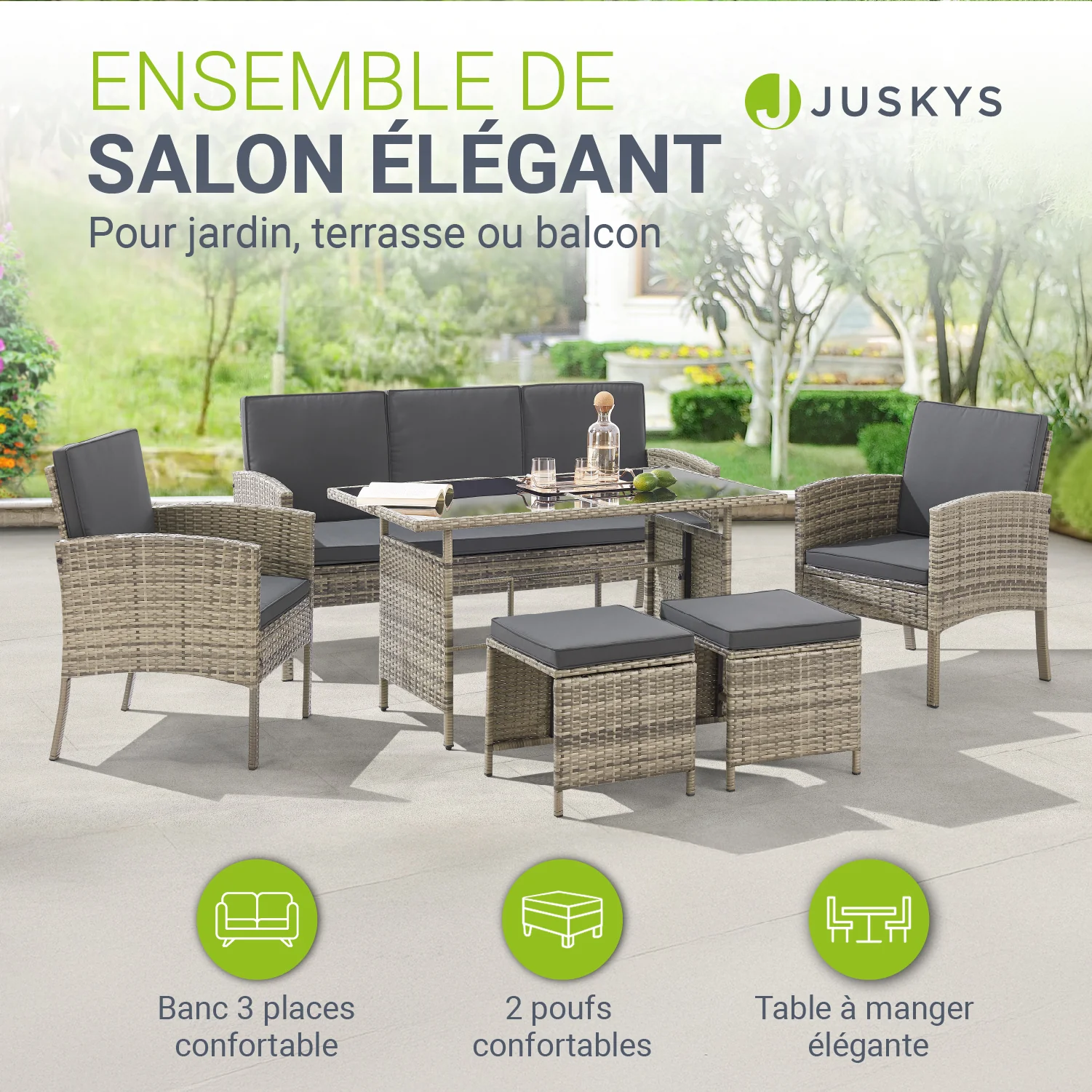 Rattan Sitzgruppe Turin - Image 23