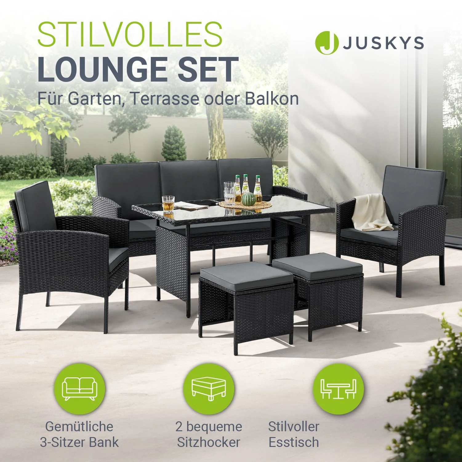 Rattan Sitzgruppe Turin - Image 9