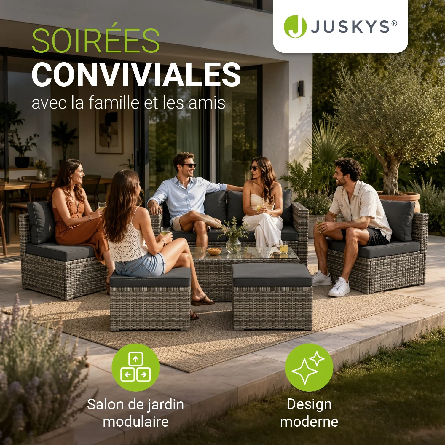 Polyrattan Lounge Salou - Image 33