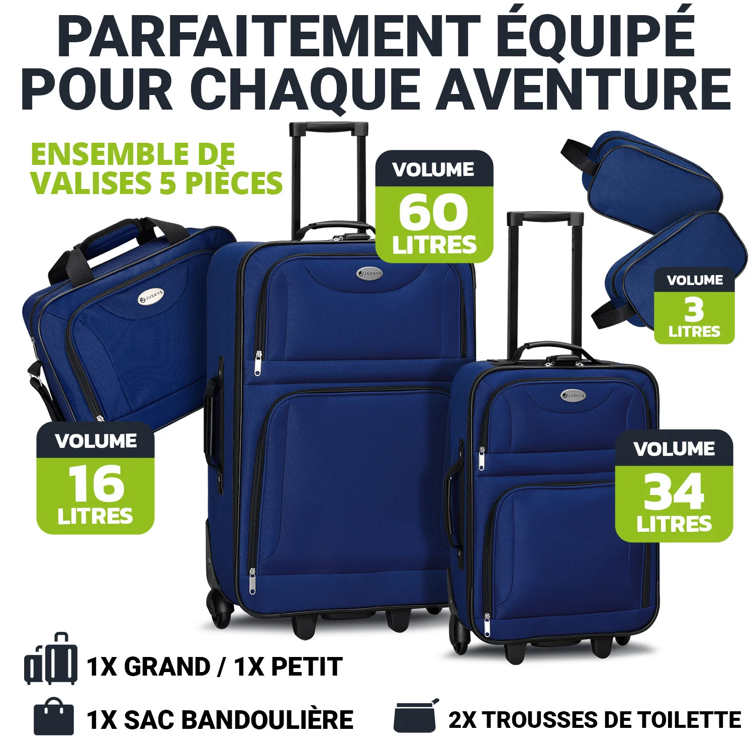 Reise Trolley Kofferset Athen - Image 33