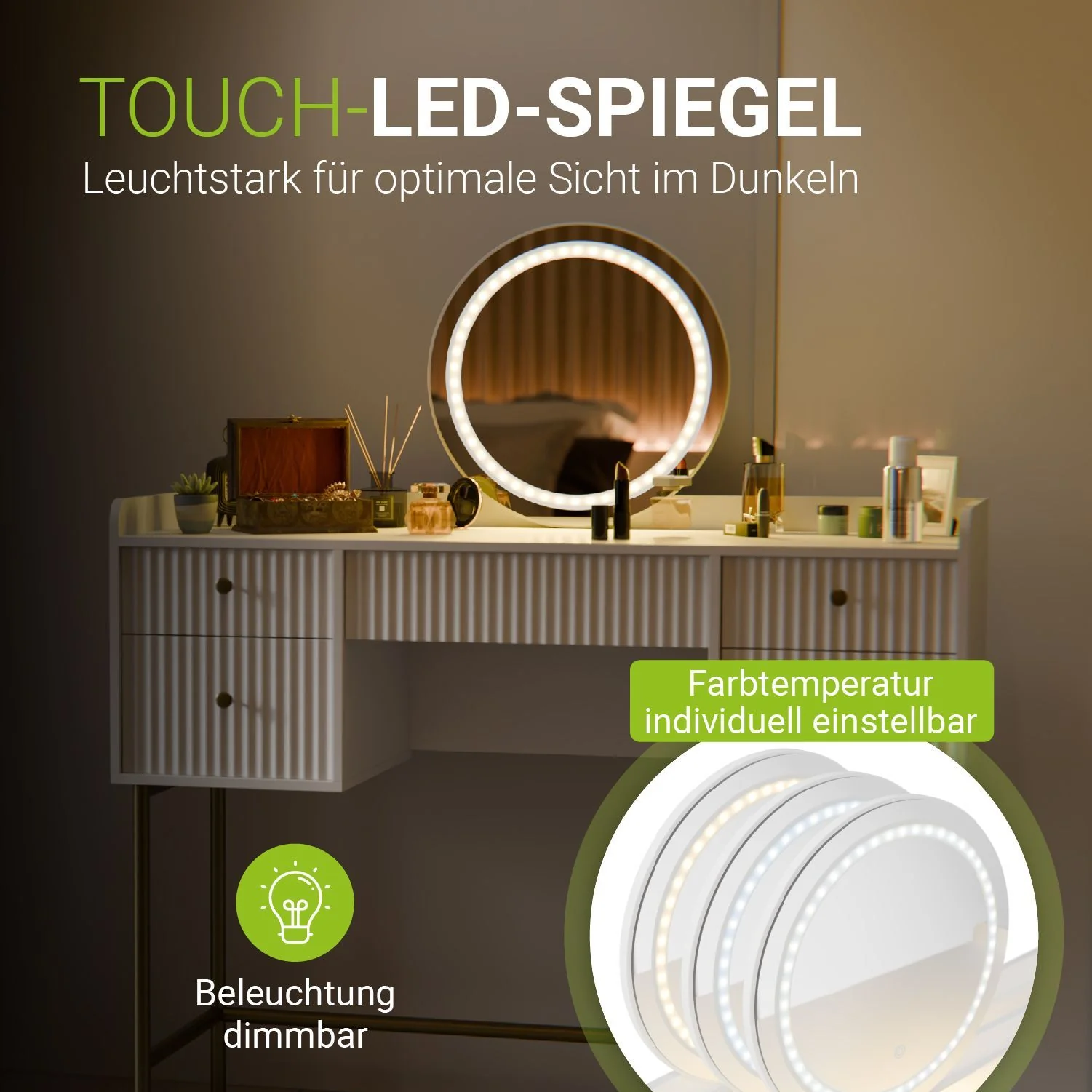 Schminktisch mit Spiegel Samira - Image 3
