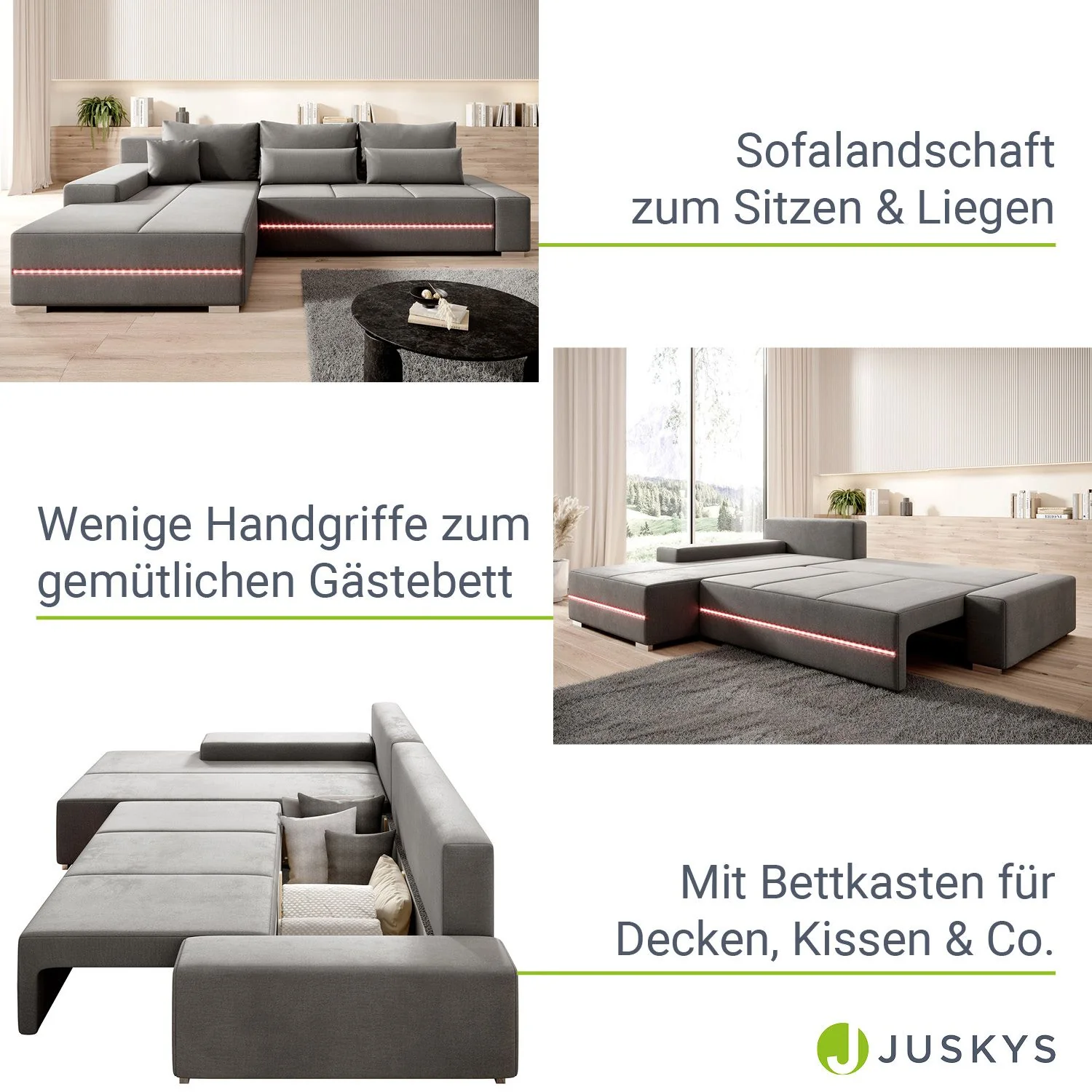 Sofa Davos mit LED - Image 15