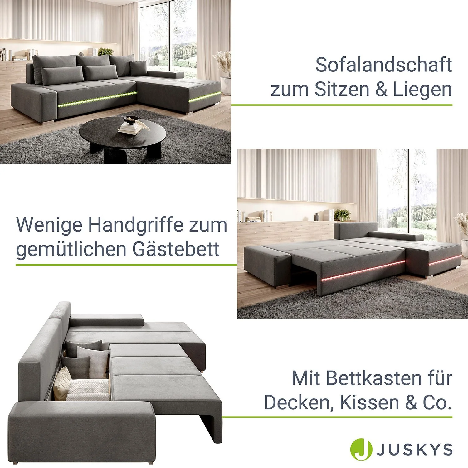 Sofa Davos mit LED - Image 57