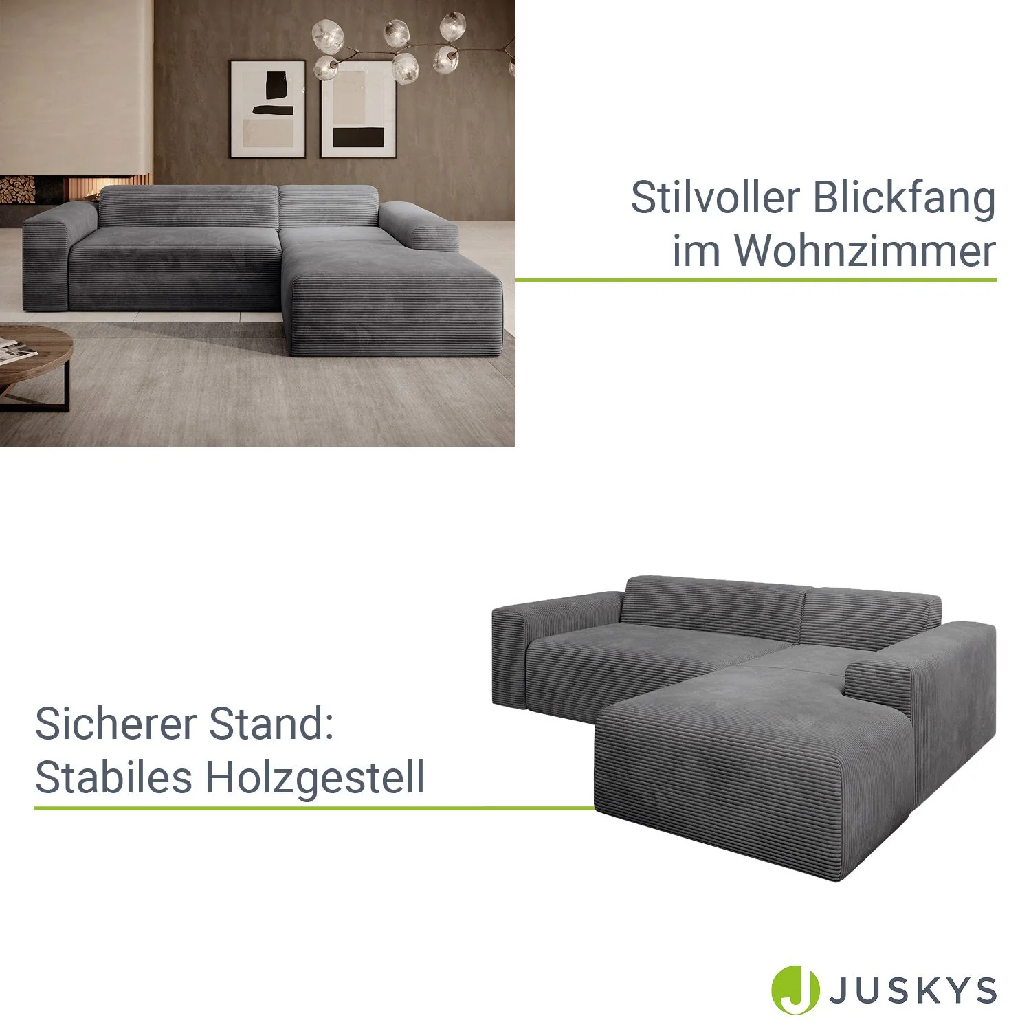 Sofa in L-Form Vals - Image 4