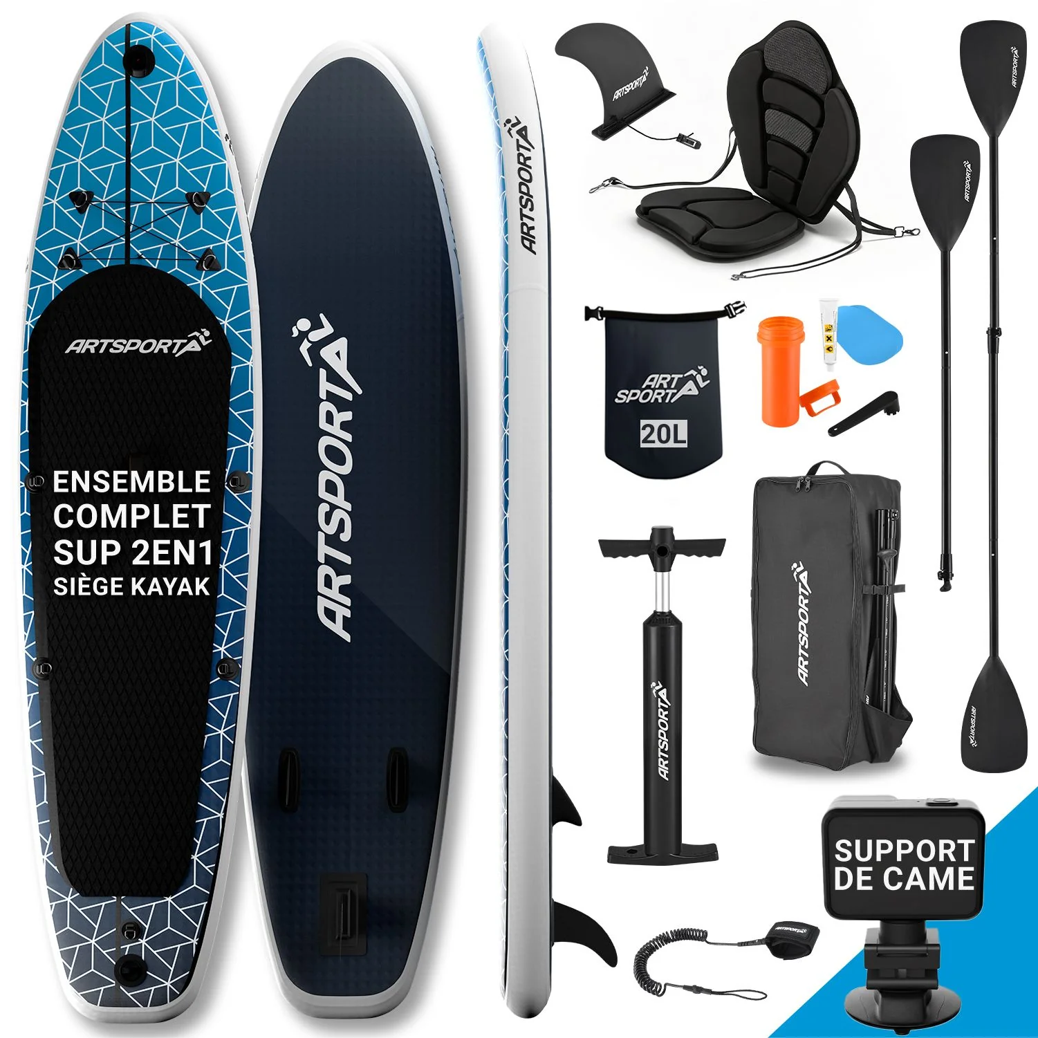 Stand Up Paddling Board mit Kajaksitz - Image 36