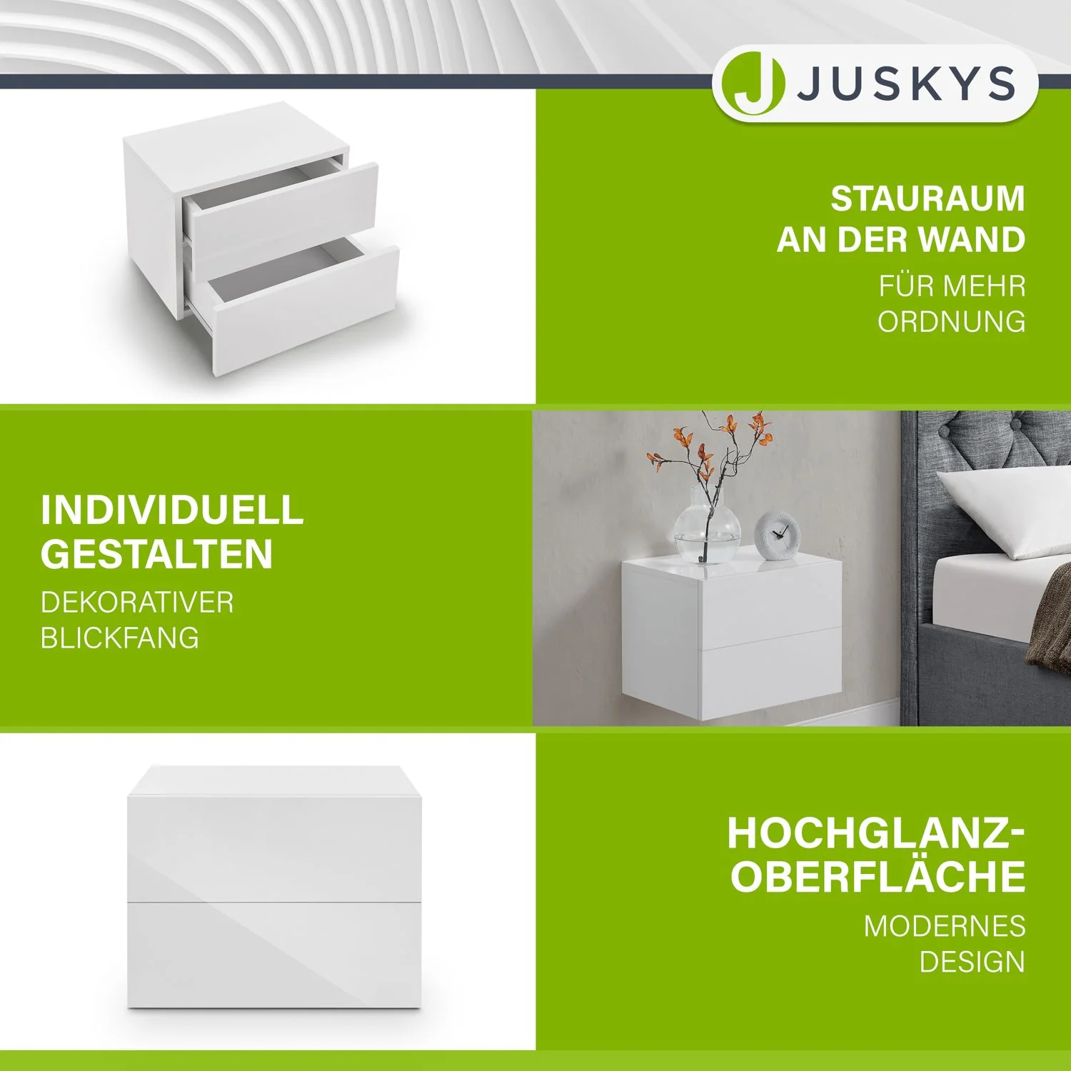 Wandschrank Nachttisch hängend - Image 3