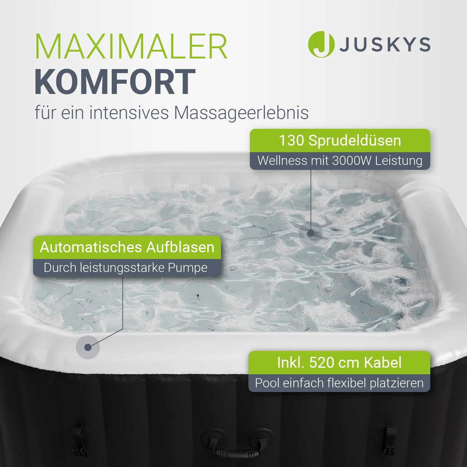 Whirlpool aufblasbar für 4-6 Personen - Image 6