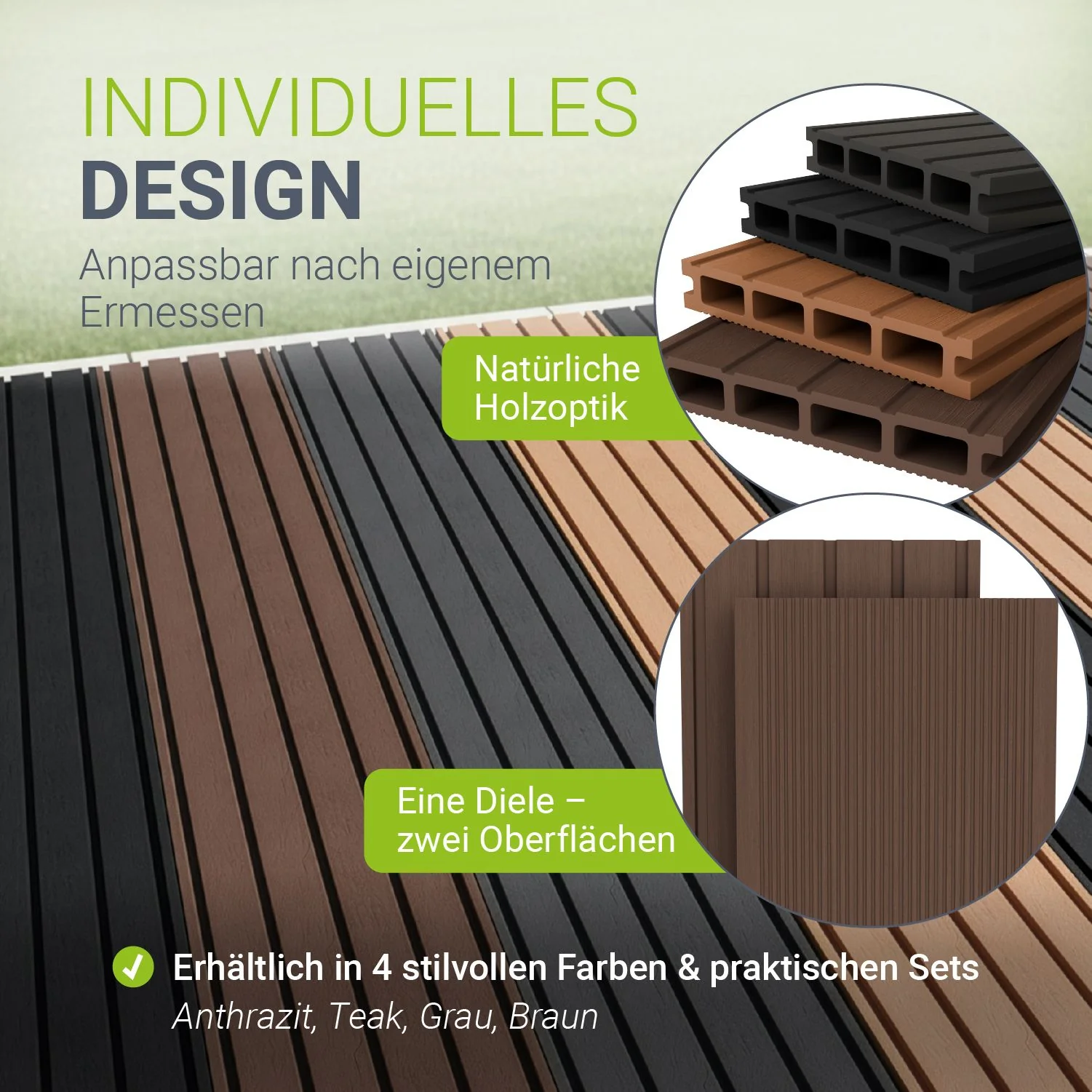 WPC Terrassendielen in Braun - Image 34
