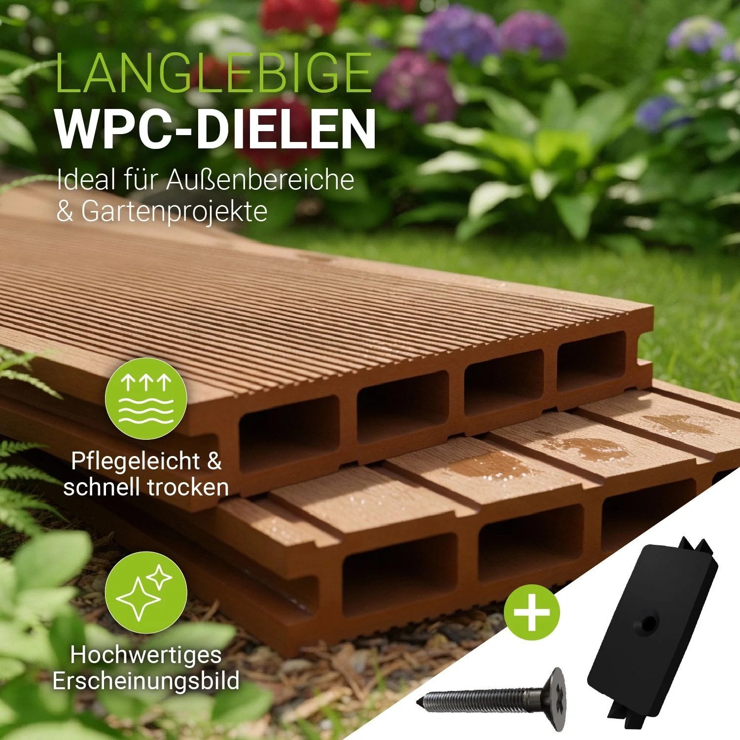 WPC Terrassendielen in Teak - Image 11