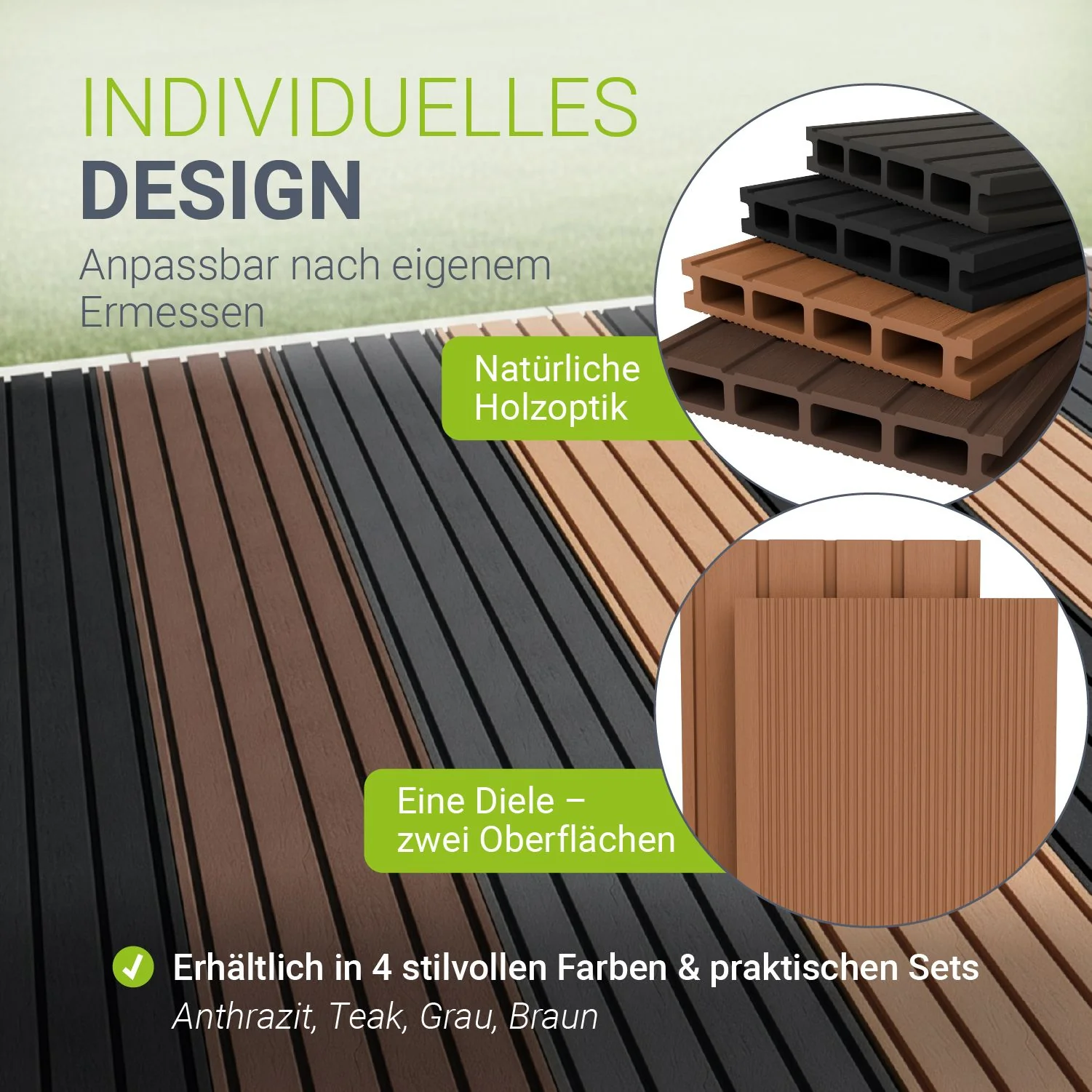 WPC Terrassendielen in Teak - Image 6