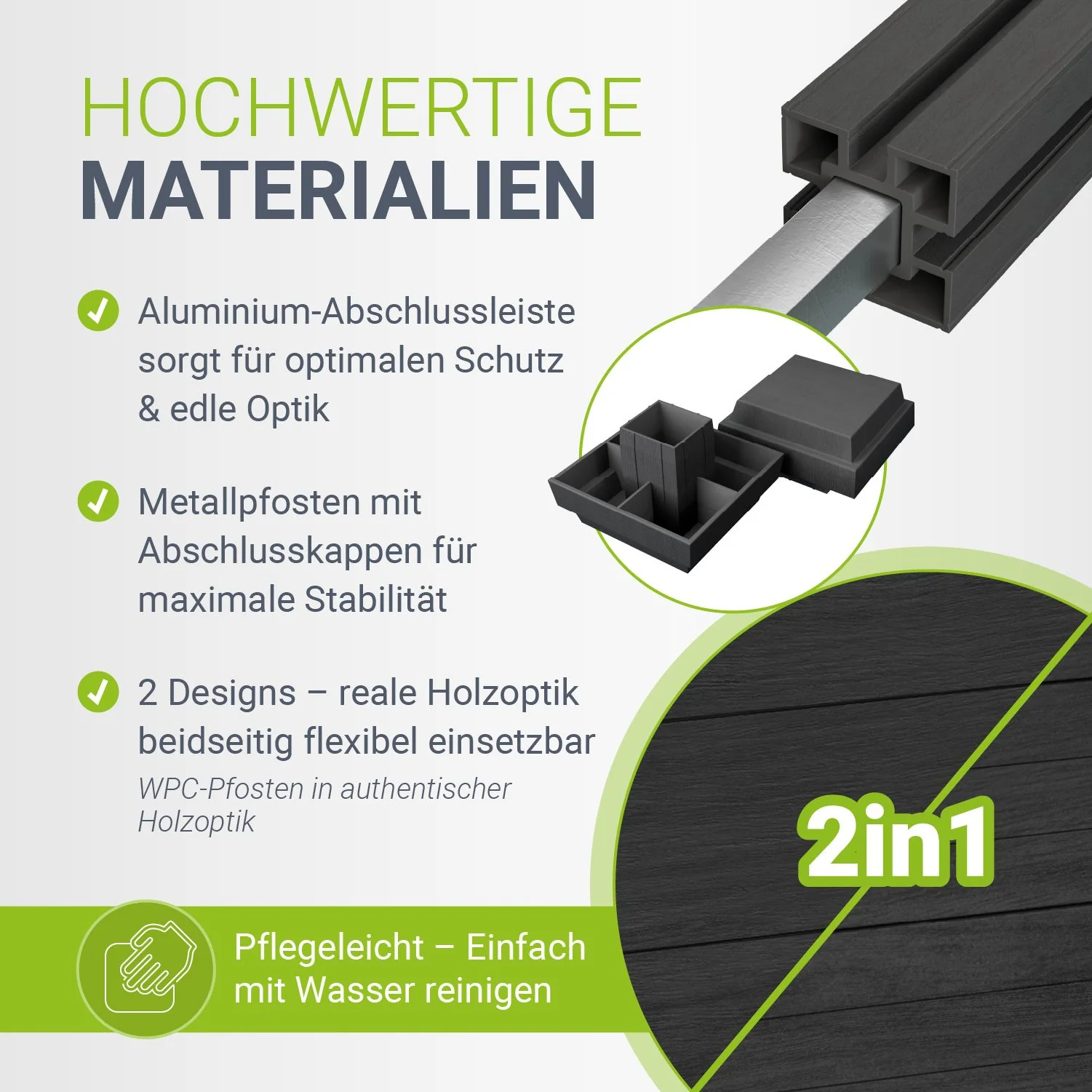 WPC Zaun aus Elementen & Pfosten - Image 19